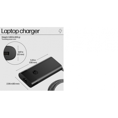HP Universal - Docking station - USB-C - HDMI, DP - 10Mb LAN - with Laptop Charger - Europe - 3