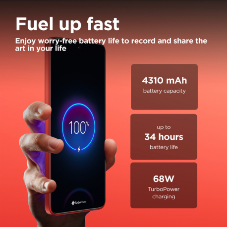 Motorola Edge 50 Neo - 5G smartphone - dual-SIM - RAM 12 GB  /  Internal Memory 512 GB - pOLED display - 6.4" - 2670 x 1220 pixels (120 Hz) - 3x rear cameras 50 MP, 13 MP, 10 MP - front camera 32 MP - pantone poinciana - 5