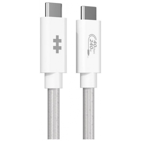 Hyper HyperDrive Next - USB cable - 24 pin USB-C (M) to 24 pin USB-C (M) - USB4 - 1.2 m - white - 0
