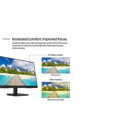 HP 324pv - Series 3 Pro - LED monitor - 24" (23.8" viewable) - 1920 x 1080 Full HD (1080p) @ 100 Hz - VA - 250 cd/m² - 3000:1 - 5 ms - HDMI, VGA - black - 6