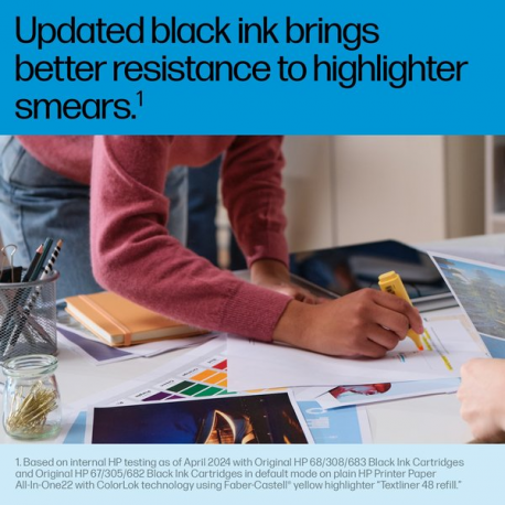 HP 308 - 2-pack - black, yellow, cyan, magenta - original - box - ink cartridge - 9