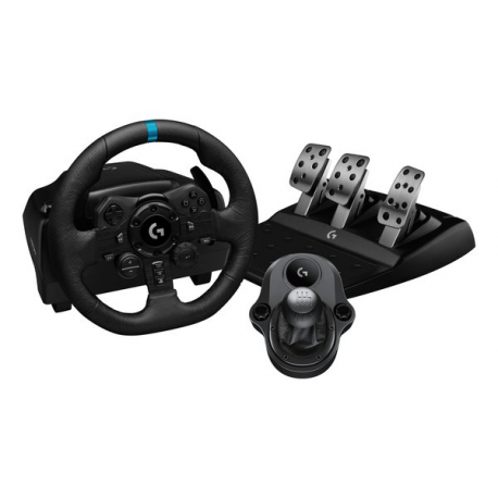 Logitech G G923 - Wheel, pedals and gear shift lever set - wired - for PC, Sony PlayStation 4, Sony PlayStation 5 - 0
