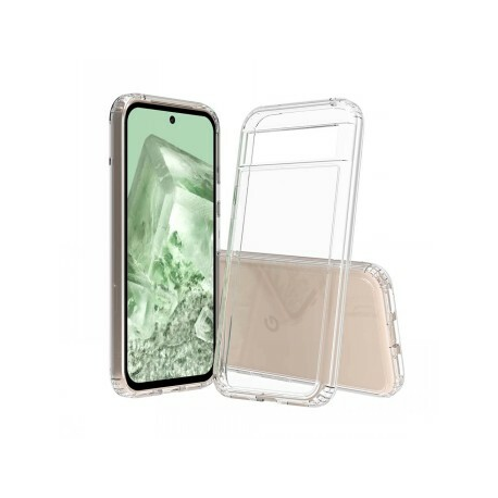 Screenor Bumper - Back cover for mobile phone - MagSafe compatibility - thermoplastic polyurethane (TPU), acrylic - transparent - for Google Pixel 8a - 0