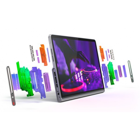 Lenovo Tab Plus ZADX - Tablet - Android 14 or later - 128 GB UFS card - 11.5" (2000 x 1200) - microSD slot - luna grey - 2