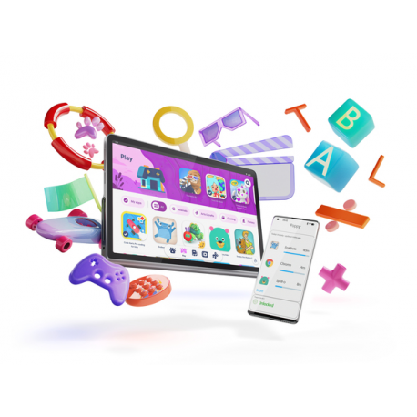 Lenovo Tab Plus ZADX - Tablet - Android 14 or later - 128 GB UFS card - 11.5" (2000 x 1200) - microSD slot - luna grey - 13