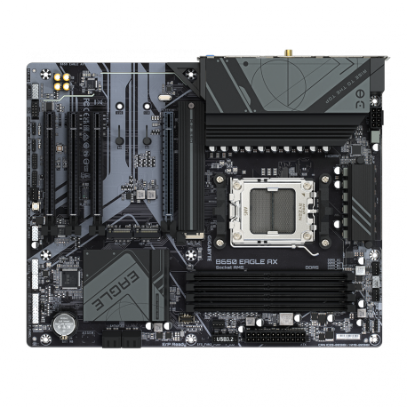 Gigabyte B650 EAGLE - Motherboard - ATX - Socket AM5 - AMD B650 Chipset - USB-C 3.2 Gen 1, USB 3.2 Gen 2, USB 3.2 Gen 1 - Gigabit LAN - onboard graphics (CPU required) - HD Audio (8-channel) - 5