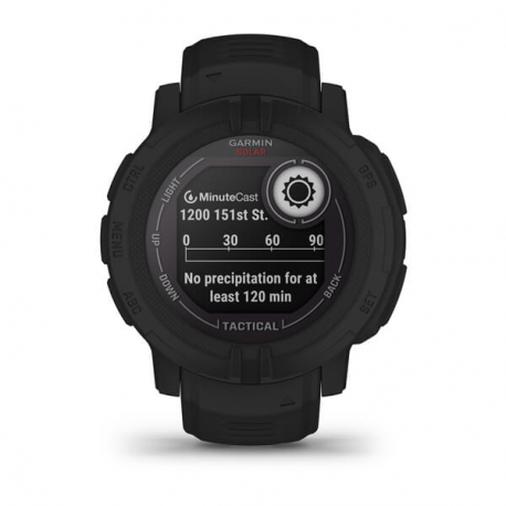 Garmin Instinct 2 Solar - Tactical Edition - 45 mm - black - sport watch with band - silicone - wrist size: 135-230 mm - monochrome - 32 MB - Bluetooth, ANT+ - 53 g - 10
