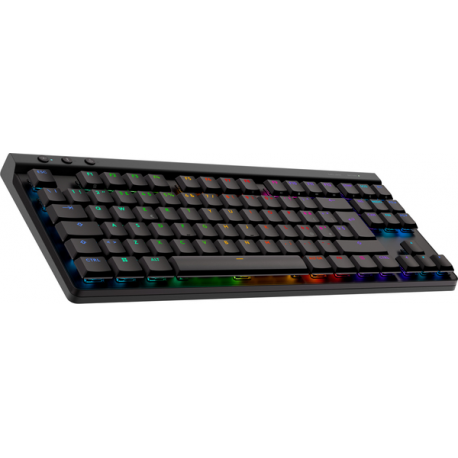 Logitech G G515 - Keyboard - LIGHTSPEED - TKL - backlit - wireless - 2.4 GHz, Bluetooth, USB - black - 1