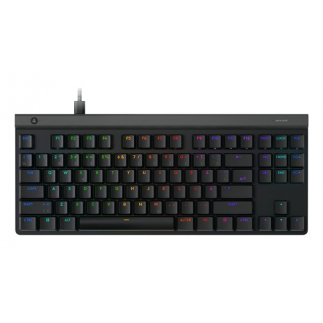 Logitech G G515 - Keyboard - TKL - backlit - USB - QWERTY - Nordic (Danish / Finnish / Norwegian / Swedish) - key switch: GL Tactile - black - 0
