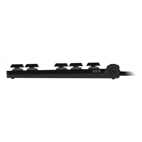 Logitech G G515 - Keyboard - TKL - backlit - USB - QWERTY - Nordic (Danish / Finnish / Norwegian / Swedish) - key switch: GL Tactile - black - 4