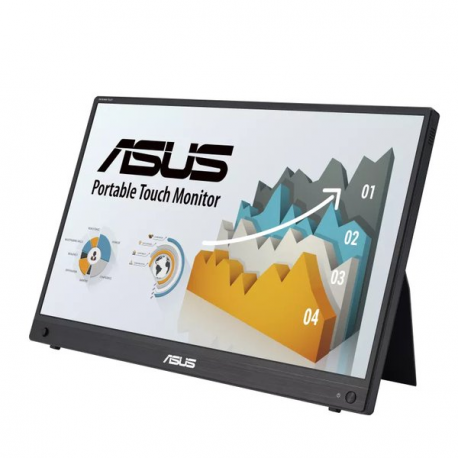 ASUS ZenScreen - LED monitor - 16" (15.6" viewable) - portable - touchscreen - 1920 x 1080 Full HD (1080p) @ 60 Hz - IPS - 250 cd / m² - 700:1 - 5 ms - Mini HDMI, 2xUSB-C - speakers - 2