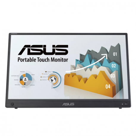 ASUS ZenScreen - LED monitor - 16" (15.6" viewable) - portable - touchscreen - 1920 x 1080 Full HD (1080p) @ 60 Hz - IPS - 250 cd / m² - 700:1 - 5 ms - Mini HDMI, 2xUSB-C - speakers - 4
