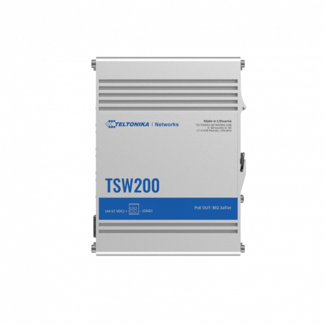 Teltonika TSW200 - Switch - DIN rail mountable - PoE+ (240 W) - 0