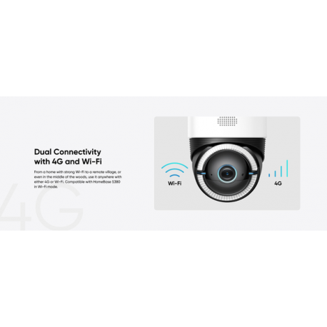 Eufy S330 - Network surveillance camera - pan  /  tilt - outdoor - dust resistant  /  water resistant - colour (Day&Night) - 4K - audio - wireless - Wi-Fi - 4G - 22