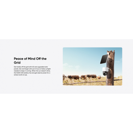 Eufy S330 - Network surveillance camera - pan  /  tilt - outdoor - dust resistant  /  water resistant - colour (Day&Night) - 4K - audio - wireless - Wi-Fi - 4G - 29