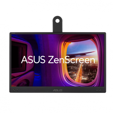 ASUS ZenScreen MB166CR - LED monitor - 16" (15.6" viewable) - portable - 1920 x 1080 Full HD (1080p) @ 60 Hz - IPS - 250 cd / m² - 1000:1 - 5 ms - USB - black - 1