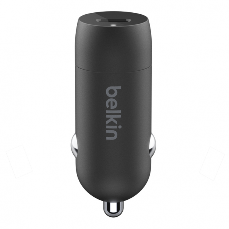 Belkin BoostCharge - Car power adapter - 30 Watt - 3 A - Fast Charge, Power Delivery 3.1 (24 pin USB-C) - black - 3