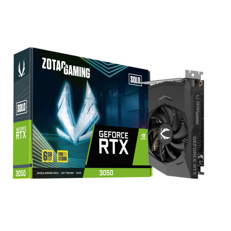 ZOTAC GAMING GeForce RTX 3050 6GB GDDR6 Solo - Graphics card - GF RTX 3050 - 6 GB GDDR6 - PCIe 4.0 x8 - HDMI, 3 x DisplayPort - 7