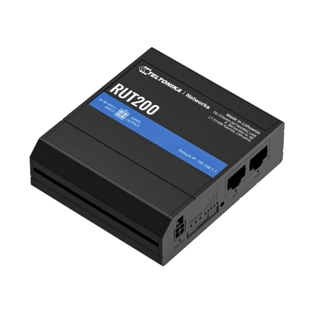 Teltonika RUT200 - Wireless router - WWAN 2.4 GHz - 4G, 2G, 3G - DIN rail mountable - 2