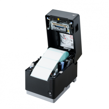 Star mC-Label3 MCL32CI - Label printer - direct thermal - Roll (8 cm) - 203 dpi - up to 180 mm / sec - USB-C, LAN, USB host - cutter - black - 3