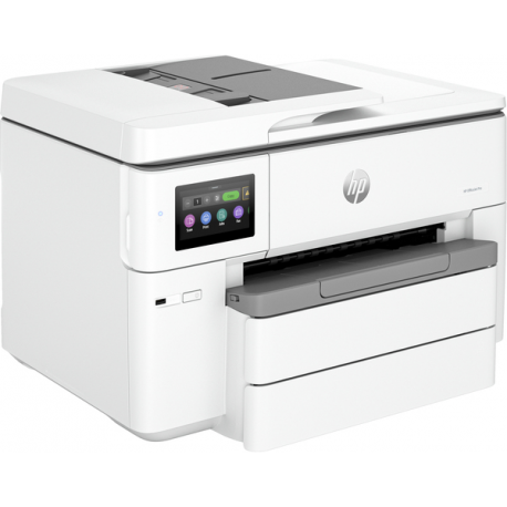 HP Officejet Pro 9730e Wide Format All-in-One - Multifunction printer - colour - ink-jet - A3 / Ledger (297 x 432 mm) (original) - A3 (media) - up to 18 ppm (copying) - up to 22 ppm (printing) - 250 sheets - USB 2.0, LAN, USB 2.0 host, Wi-Fi(ac), Bluetooth - cement - 19