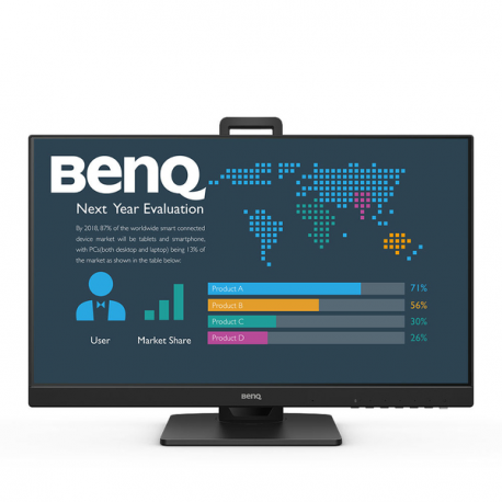 BenQ BL2486TC - LED monitor - 23.8" - 1920 x 1080 Full HD (1080p) @ 100 Hz - IPS - 250 cd/m² - 1300:1 - 5 ms - HDMI, DisplayPort, USB-C - speakers - 4