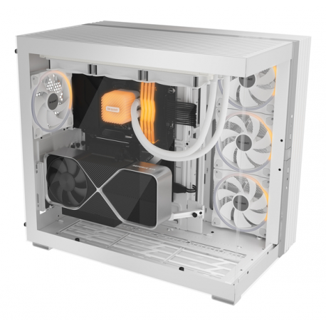 be quiet! Light Base 900 DX - FT - extended ATX - windowed side panel (glass) - no power supply (ATX / PS/2) - white - USB/Audio - 2