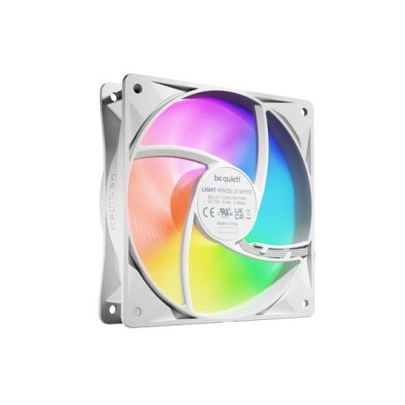 be quiet! Light Wings LX - Case fan - PWM high-speed - 120 mm - white (pack of 3) - 3