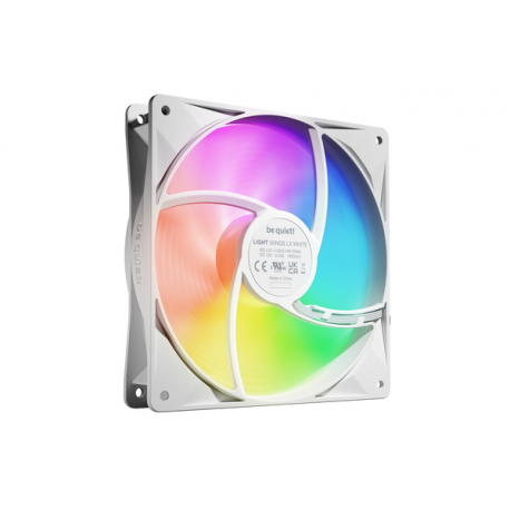be quiet! Light Wings LX - Case fan - PWM high-speed - 140 mm - white (pack of 3) - 4
