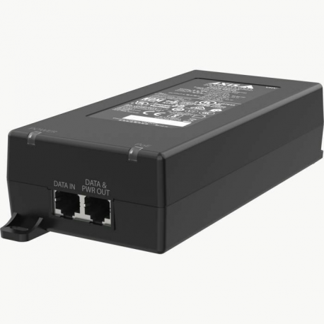 AXIS TU8004 - PoE injector (DIN rail mountable / external) - midspan - AC 100-240 V - 90 Watt - output connectors: 1 - black - for P / N: 02813-001 - 0