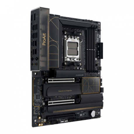 ASUS ProArt X870E-CREATOR WIFI - Motherboard - ATX - Socket AM5 - AMD X870E Chipset - USB4, USB-C 3.2 Gen 2x2, USB 3.2 Gen 2, USB 3.2 Gen 1 - Wi-Fi 7, 10 Gigabit LAN, Bluetooth - onboard graphics (CPU required) - HD Audio (8-channel) - 8