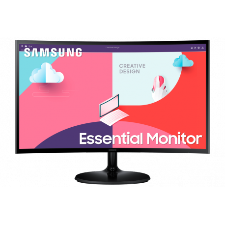 Samsung S27C364EAU - S36C Series - LED monitor - curved - 27" - 1920 x 1080 Full HD (1080p) @ 75 Hz - VA - 250 cd / m² - 3000:1 - 4 ms - HDMI, VGA - black - 1