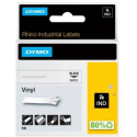 DYMO IND - Vinyl - adhesive - black on white - Roll (0.9 cm x 5 m) 1 cassette(s) label tape - for LabelMANAGER 210, 280, 360, 420, PnP; Rhino 4200, 5200; RhinoPRO 6000