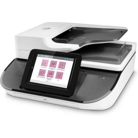 HP Digital Sender Flow 8500 fn2 - Document scanner - flatbed: CCD  /  ADF: CIS - Duplex - 216 x 864 mm - 600 dpi - up to 100 ppm (mono)  /  up to 100 ppm (colour) - ADF (150 sheets) - up to 10000 scans per day - USB 2.0, Gigabit LAN, USB 2.0 (Host) - 1