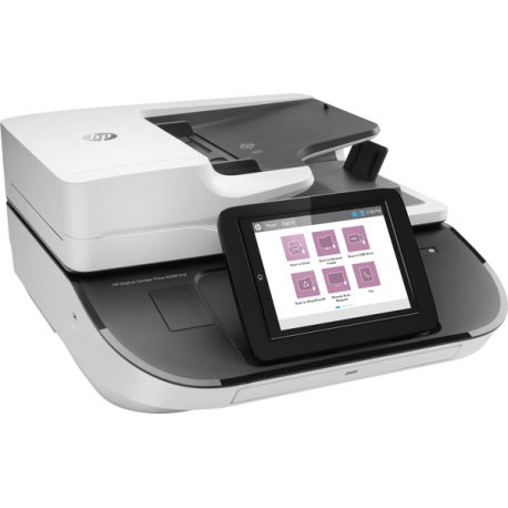 HP Digital Sender Flow 8500 fn2 - Document scanner - flatbed: CCD  /  ADF: CIS - Duplex - 216 x 864 mm - 600 dpi - up to 100 ppm (mono)  /  up to 100 ppm (colour) - ADF (150 sheets) - up to 10000 scans per day - USB 2.0, Gigabit LAN, USB 2.0 (Host) - 4