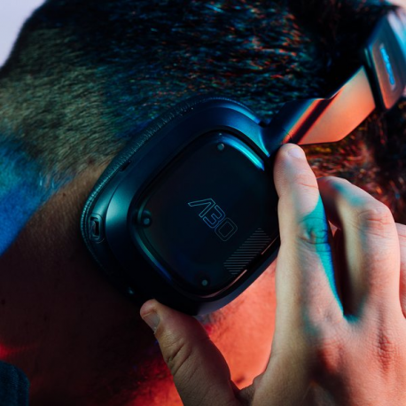 ASTRO Gaming A30 - Headset - full size - Bluetooth  /  LIGHTSPEED - wireless, wired - 3.5 mm jack, USB-A via Bluetooth adapter - navy - 2