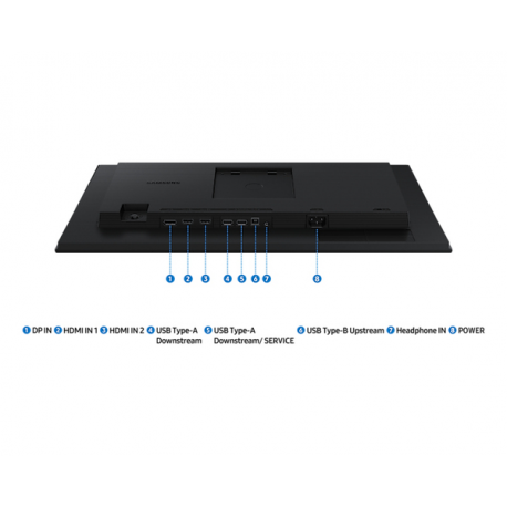 Samsung S24D406GAU - S40GD Series - LED monitor - 24" - 1920 x 1080 Full HD (1080p) @ 100 Hz - IPS - 250 cd / m² - 1000:1 - 5 ms - 2xHDMI, DisplayPort - speakers - black - 14