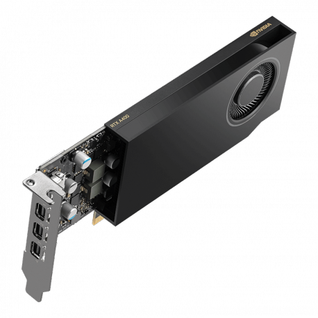 NVIDIA RTX A400 - Graphics card - RTX A400 - 4 GB GDDR6 - PCIe 4.0 x8 - 4 x Mini DisplayPort - 5