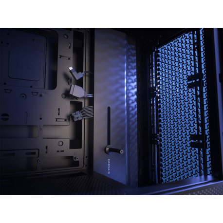 CORSAIR FRAME 4000D - Mid tower - extended ATX - windowed side panel (tempered glass) - no power supply (ATX) - black - USB/Audio - 7