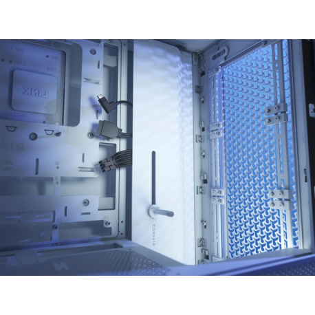 CORSAIR FRAME 4000D - Midi-tower gaming - extended ATX - windowed side panel (tempered glass) - no power supply (ATX) - white - USB/Audio - 8