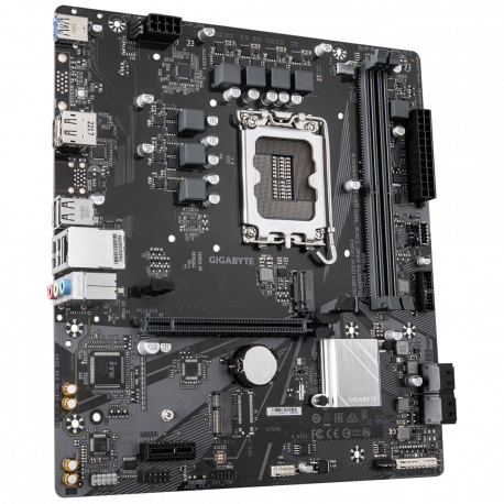 Gigabyte H610M D3W DDR4 - 1.0 - motherboard - micro ATX - LGA1700 Socket - H610 Chipset - USB-C 3.2 Gen 1, USB 3.2 Gen 1 - Gigabit LAN - onboard graphics (CPU required) - HD Audio (8-channel) - 2