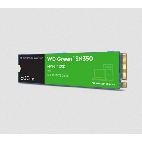 WD Green SN350 - SSD - 500 GB - internal - M.2 2280 - PCIe 3.0 x4 (NVMe) - 0