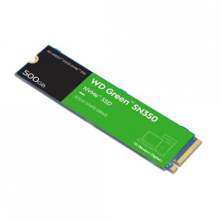 WD Green SN350 - SSD - 500 GB - internal - M.2 2280 - PCIe 3.0 x4 (NVMe) - 2