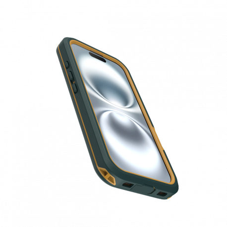 OtterBox FRE - Protective waterproof case for mobile phone - MagSafe compatibility - polycarbonate layer, thermoplastic elastomer (TPE) - sagebrush (green) - for Apple iPhone 16 - 2