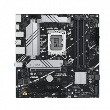 ASUS PRIME B760M-A-CSM - Motherboard - micro ATX - LGA1700 Socket - B760 Chipset - USB 3.2 Gen 2, USB 3.2 Gen 1, USB-C 3.2 Gen 1 - 2.5 Gigabit LAN - onboard graphics (CPU required) - HD Audio (8-channel) - 0