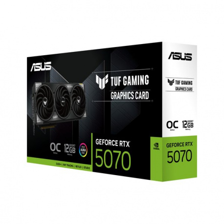 ASUS TUF Gaming GeForce RTX 5070 12GB - OC Edition - graphics card - GeForce RTX 5070 - 12 GB GDDR7 - PCI Express 5.0 - 2 x HDMI, 3 x DisplayPort - 2