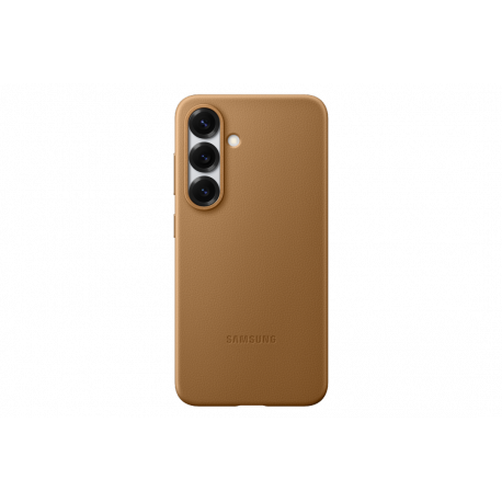 Samsung EF-VS931 - Back cover for mobile phone - faux leather - camel - for Galaxy S25 - 0