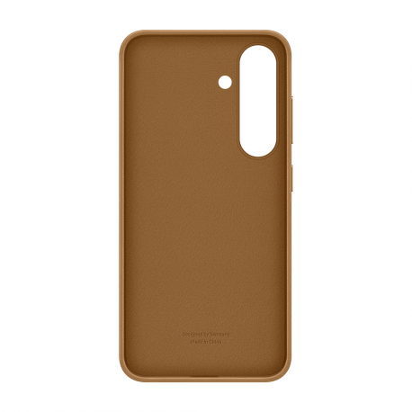 Samsung EF-VS931 - Back cover for mobile phone - faux leather - camel - for Galaxy S25 - 7