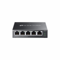 TP-Link Omada ES205GP V1 - Switch - Managed - 4 x 10 / 100 / 1000 (PoE+) + 1 x 10 / 100 / 1000 - desktop, wall-mountable - PoE+ (65 W)