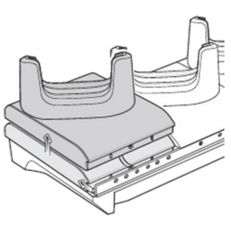 TC22/TC27 Charge and Communications Ethernet Cradle Cup, Includes one user swappable cup with shims pre-installed, - 1